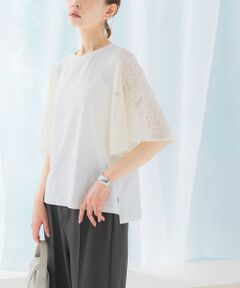 URBAN RESEARCH ROSSO / アーバンリサーチ ロッソ Tシャツ | 『WEB限定』ペイズリーレースフレアスリーブプルオーバー