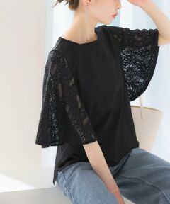 URBAN RESEARCH ROSSO / アーバンリサーチ ロッソ Tシャツ | 『WEB限定』ペイズリーレースフレアスリーブプルオーバー