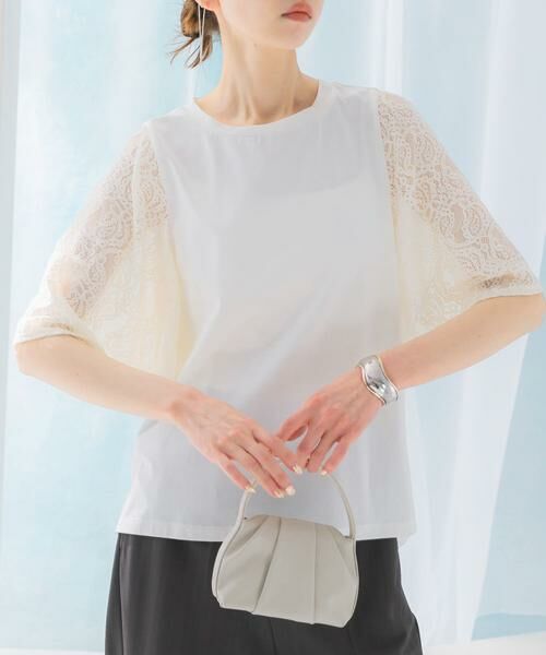 URBAN RESEARCH ROSSO / アーバンリサーチ ロッソ Tシャツ | 『WEB限定』ペイズリーレースフレアスリーブプルオーバー | 詳細8