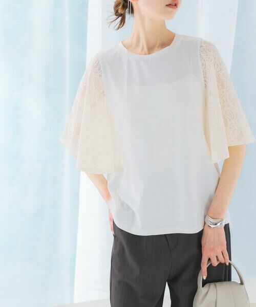 URBAN RESEARCH ROSSO / アーバンリサーチ ロッソ Tシャツ | 『WEB限定』ペイズリーレースフレアスリーブプルオーバー | 詳細9