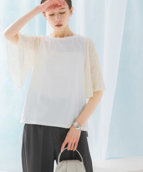 URBAN RESEARCH ROSSO / アーバンリサーチ ロッソ Tシャツ | 『WEB限定』ペイズリーレースフレアスリーブプルオーバー | 詳細10