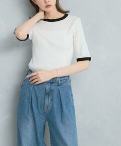 URBAN RESEARCH ROSSO / アーバンリサーチ ロッソ Tシャツ | バイカラーコンパクトリブTシャツ