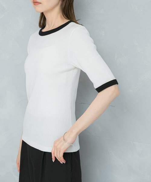 URBAN RESEARCH ROSSO / アーバンリサーチ ロッソ Tシャツ | バイカラーコンパクトリブTシャツ | 詳細11