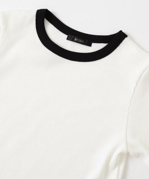 URBAN RESEARCH ROSSO / アーバンリサーチ ロッソ Tシャツ | バイカラーコンパクトリブTシャツ | 詳細14