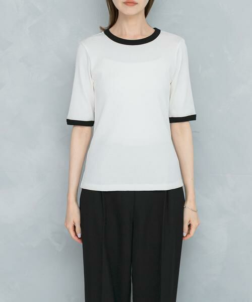 URBAN RESEARCH ROSSO / アーバンリサーチ ロッソ Tシャツ | バイカラーコンパクトリブTシャツ | 詳細5
