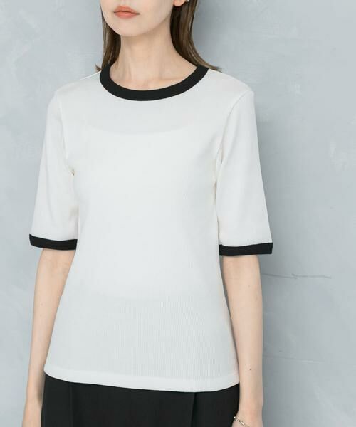 URBAN RESEARCH ROSSO / アーバンリサーチ ロッソ Tシャツ | バイカラーコンパクトリブTシャツ | 詳細8