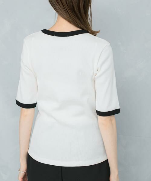 URBAN RESEARCH ROSSO / アーバンリサーチ ロッソ Tシャツ | バイカラーコンパクトリブTシャツ | 詳細9