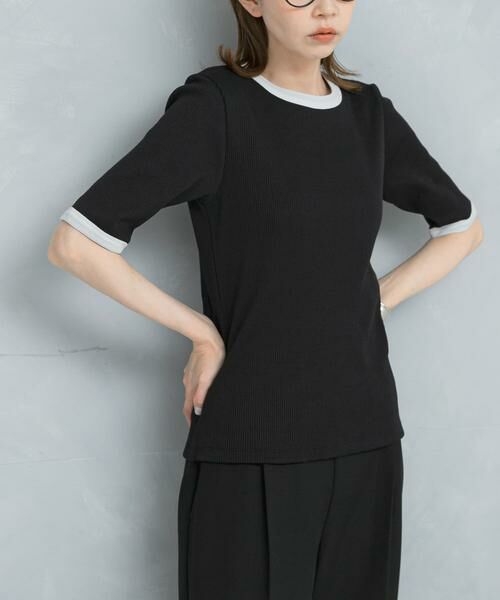 URBAN RESEARCH ROSSO / アーバンリサーチ ロッソ Tシャツ | バイカラーコンパクトリブTシャツ | 詳細15