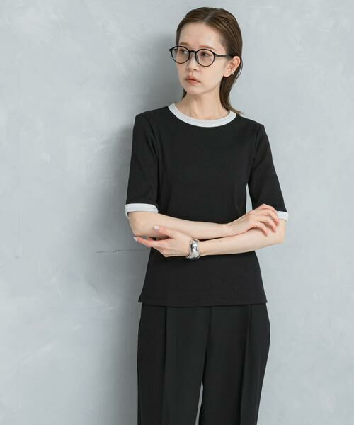 URBAN RESEARCH ROSSO / アーバンリサーチ ロッソ Tシャツ | バイカラーコンパクトリブTシャツ | 詳細16