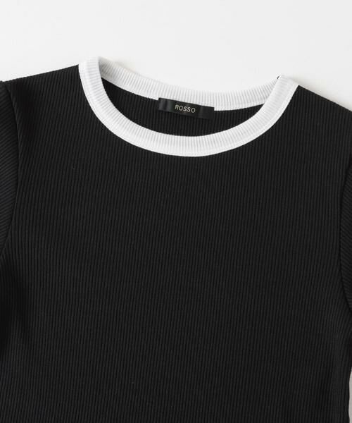 URBAN RESEARCH ROSSO / アーバンリサーチ ロッソ Tシャツ | バイカラーコンパクトリブTシャツ | 詳細19
