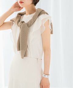 URBAN RESEARCH ROSSO / アーバンリサーチ ロッソ Tシャツ | シアードッキングフリルスリーブTシャツ