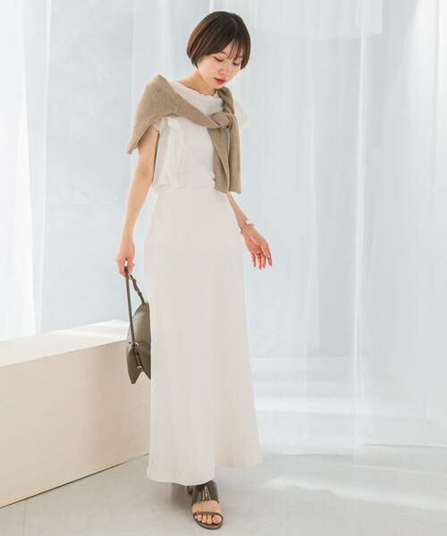 URBAN RESEARCH ROSSO / アーバンリサーチ ロッソ Tシャツ | シアードッキングフリルスリーブTシャツ | 詳細11