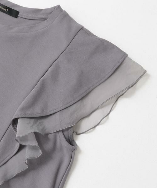 URBAN RESEARCH ROSSO / アーバンリサーチ ロッソ Tシャツ | シアードッキングフリルスリーブTシャツ | 詳細26