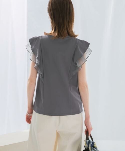 URBAN RESEARCH ROSSO / アーバンリサーチ ロッソ Tシャツ | シアードッキングフリルスリーブTシャツ | 詳細17