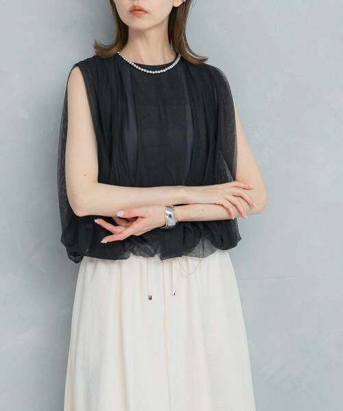 URBAN RESEARCH ROSSO / アーバンリサーチ ロッソ その他トップス | チュールタックプルオーバー | 詳細1