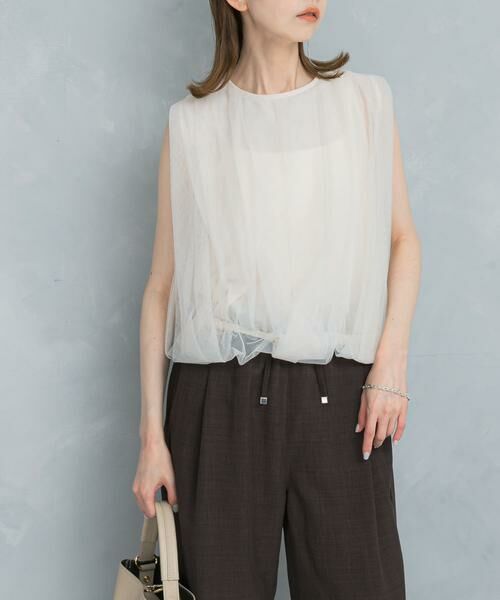 URBAN RESEARCH ROSSO / アーバンリサーチ ロッソ その他トップス | チュールタックプルオーバー | 詳細18