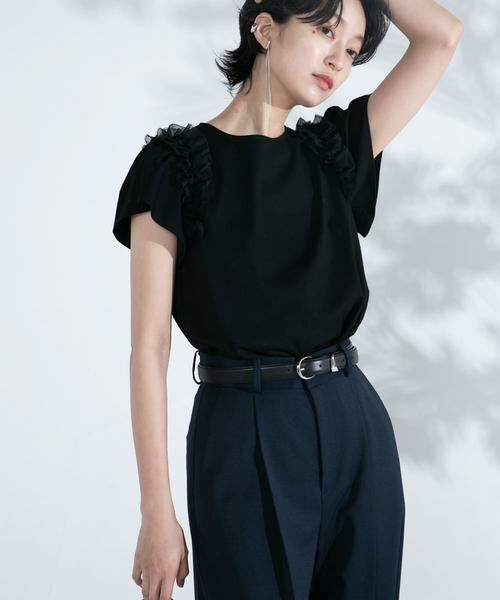 URBAN RESEARCH ROSSO/アーバンリサーチ ロッソ シアードッキングデザインTシャツ ブラック FREE URBAN RESEARCH ROSSO/アーバンリサーチ ロッソ シアードッキングデザインTシャツ ブラック FREE