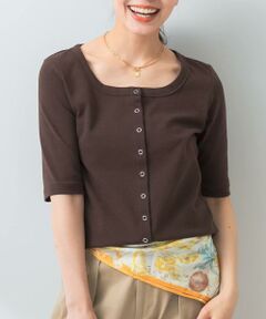 URBAN RESEARCH ROSSO / アーバンリサーチ ロッソ Tシャツ | 『UR TECH ひやサラクール』F by ROSSO　スクエアネックハーフスリーブプルオーバー