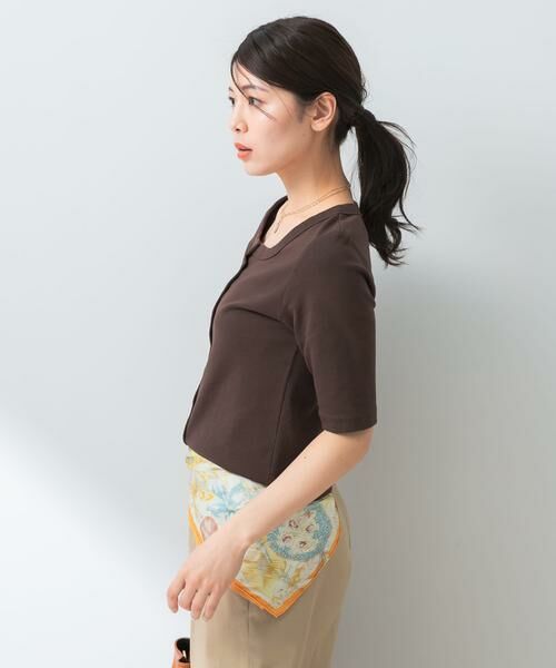 URBAN RESEARCH ROSSO / アーバンリサーチ ロッソ Tシャツ | 『UR TECH ひやサラクール』F by ROSSO　スクエアネックハーフスリーブプルオーバー | 詳細2