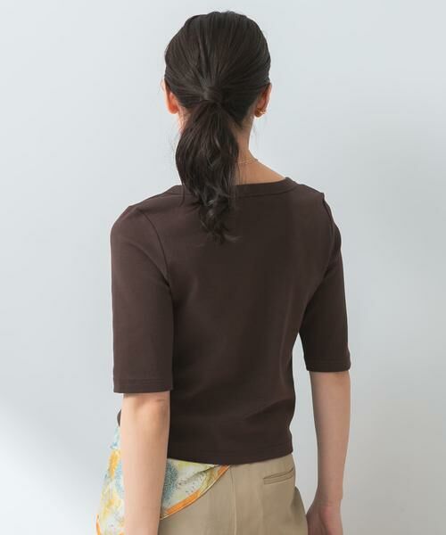 URBAN RESEARCH ROSSO / アーバンリサーチ ロッソ Tシャツ | 『UR TECH ひやサラクール』F by ROSSO　スクエアネックハーフスリーブプルオーバー | 詳細3