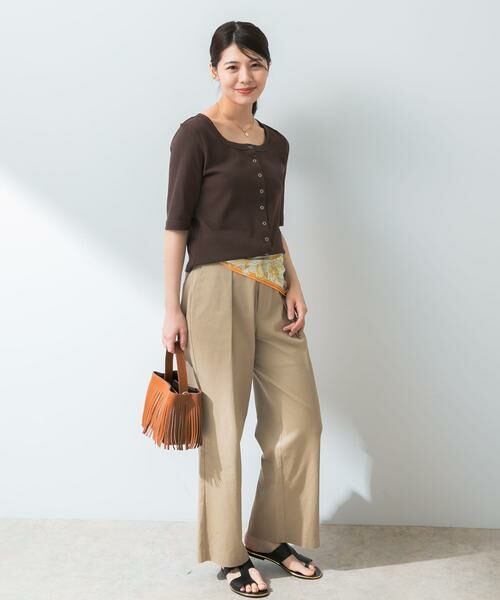 URBAN RESEARCH ROSSO / アーバンリサーチ ロッソ Tシャツ | 『UR TECH ひやサラクール』F by ROSSO　スクエアネックハーフスリーブプルオーバー | 詳細4