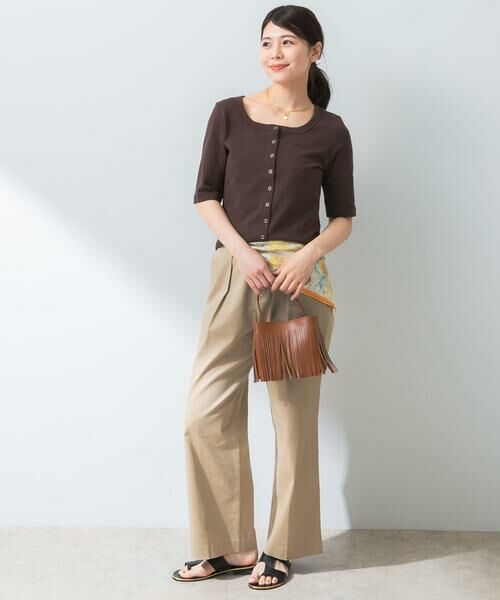 URBAN RESEARCH ROSSO / アーバンリサーチ ロッソ Tシャツ | 『UR TECH ひやサラクール』F by ROSSO　スクエアネックハーフスリーブプルオーバー | 詳細6