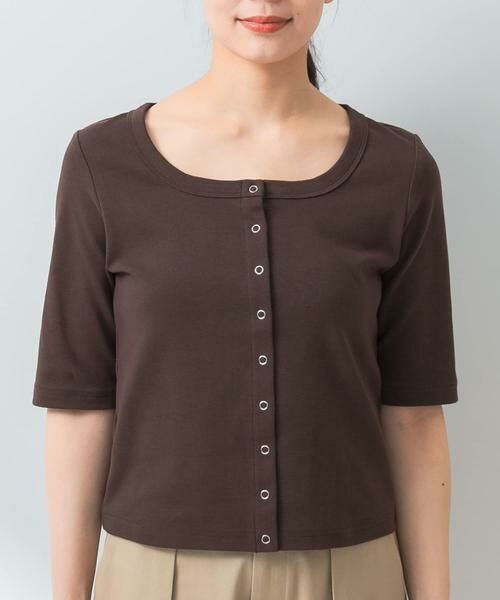 URBAN RESEARCH ROSSO / アーバンリサーチ ロッソ Tシャツ | 『UR TECH ひやサラクール』F by ROSSO　スクエアネックハーフスリーブプルオーバー | 詳細7