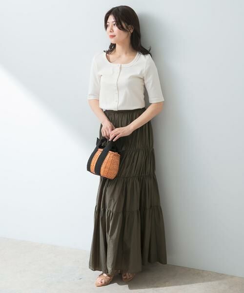 URBAN RESEARCH ROSSO / アーバンリサーチ ロッソ Tシャツ | 『UR TECH ひやサラクール』F by ROSSO　スクエアネックハーフスリーブプルオーバー | 詳細22