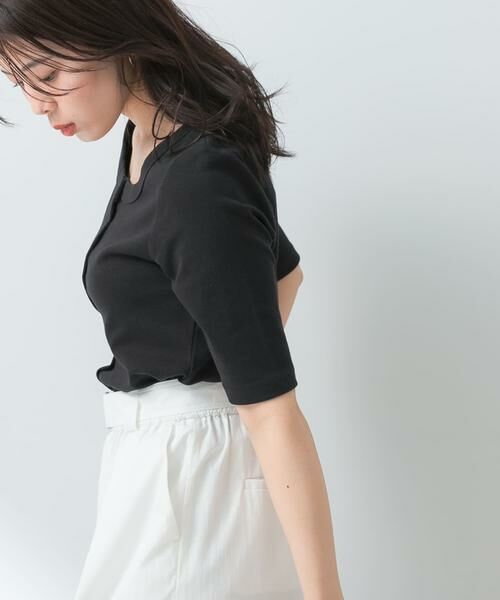 URBAN RESEARCH ROSSO / アーバンリサーチ ロッソ Tシャツ | 『UR TECH ひやサラクール』F by ROSSO　スクエアネックハーフスリーブプルオーバー | 詳細28