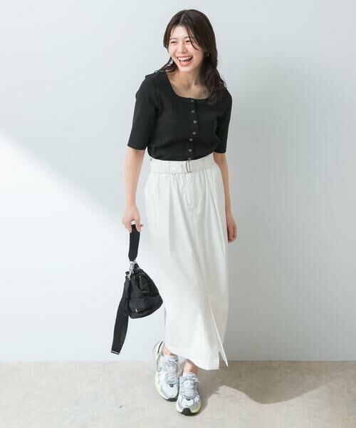 URBAN RESEARCH ROSSO / アーバンリサーチ ロッソ Tシャツ | 『UR TECH ひやサラクール』F by ROSSO　スクエアネックハーフスリーブプルオーバー | 詳細29