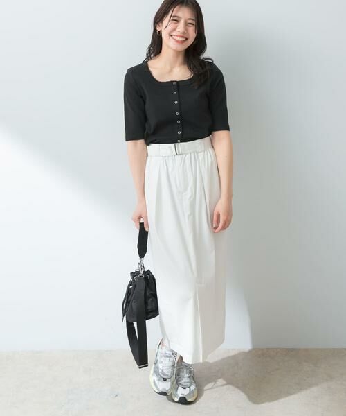 URBAN RESEARCH ROSSO / アーバンリサーチ ロッソ Tシャツ | 『UR TECH ひやサラクール』F by ROSSO　スクエアネックハーフスリーブプルオーバー | 詳細30