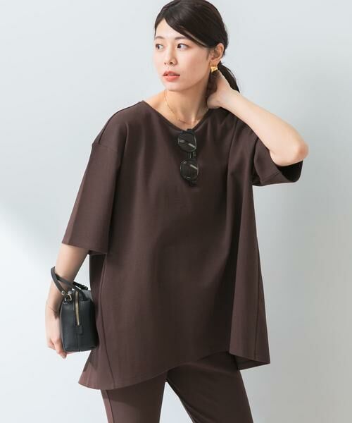 URBAN RESEARCH ROSSO / アーバンリサーチ ロッソ Tシャツ | 『UR TECH ひやサラクール』F by ROSSO　コクーンフレアチュニックTシャツ | 詳細2