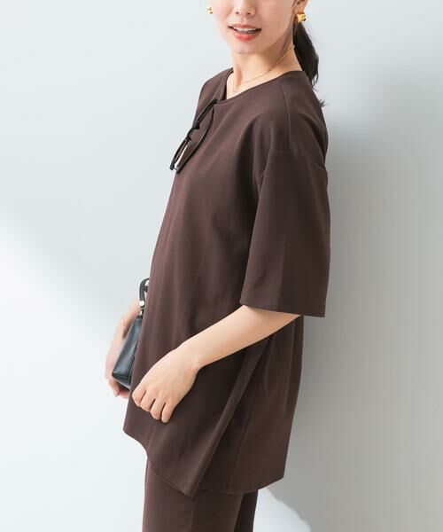 URBAN RESEARCH ROSSO / アーバンリサーチ ロッソ Tシャツ | 『UR TECH ひやサラクール』F by ROSSO　コクーンフレアチュニックTシャツ | 詳細3