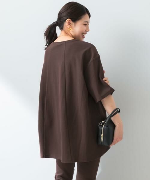 URBAN RESEARCH ROSSO / アーバンリサーチ ロッソ Tシャツ | 『UR TECH ひやサラクール』F by ROSSO　コクーンフレアチュニックTシャツ | 詳細4