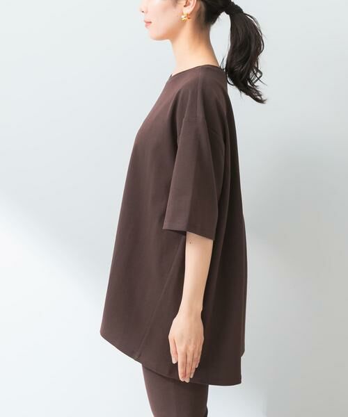 URBAN RESEARCH ROSSO / アーバンリサーチ ロッソ Tシャツ | 『UR TECH ひやサラクール』F by ROSSO　コクーンフレアチュニックTシャツ | 詳細8