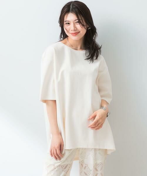 URBAN RESEARCH ROSSO / アーバンリサーチ ロッソ Tシャツ | 『UR TECH ひやサラクール』F by ROSSO　コクーンフレアチュニックTシャツ | 詳細17