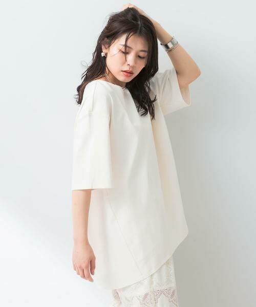 URBAN RESEARCH ROSSO / アーバンリサーチ ロッソ Tシャツ | 『UR TECH ひやサラクール』F by ROSSO　コクーンフレアチュニックTシャツ | 詳細18