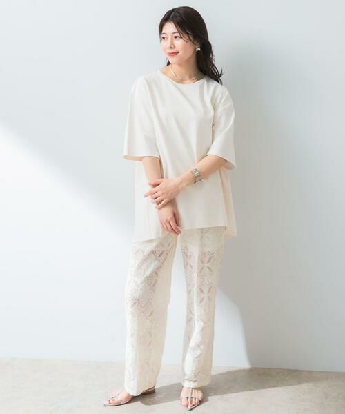 URBAN RESEARCH ROSSO / アーバンリサーチ ロッソ Tシャツ | 『UR TECH ひやサラクール』F by ROSSO　コクーンフレアチュニックTシャツ | 詳細20