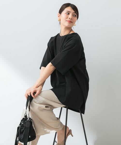 URBAN RESEARCH ROSSO / アーバンリサーチ ロッソ Tシャツ | 『UR TECH ひやサラクール』F by ROSSO　コクーンフレアチュニックTシャツ | 詳細23