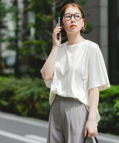 URBAN RESEARCH ROSSO / アーバンリサーチ ロッソ Tシャツ | 『UR TECH』Fby ROSSO　UVCUTバックテールフレアスリーブTシャツ