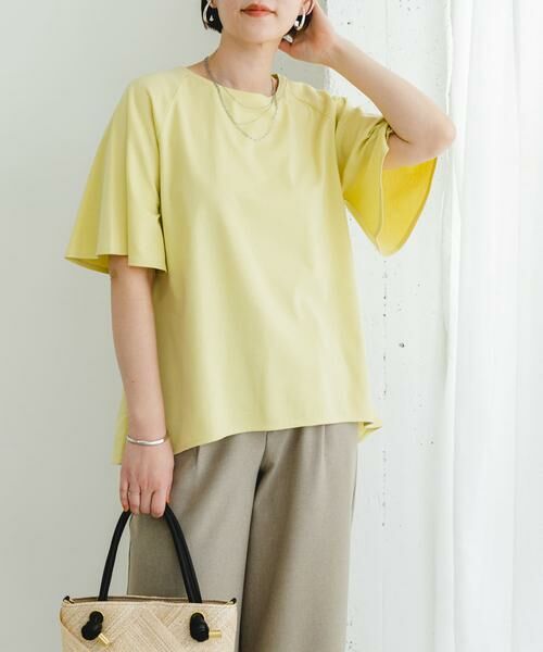 URBAN RESEARCH ROSSO / アーバンリサーチ ロッソ Tシャツ | 『UR TECH』Fby ROSSO　UVCUTバックテールフレアスリーブTシャツ | 詳細2