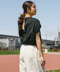 URBAN RESEARCH ROSSO / アーバンリサーチ ロッソ Tシャツ | 『UR TECH』F by ROSSO　UVCUTバックオープンクロップドTシャツ