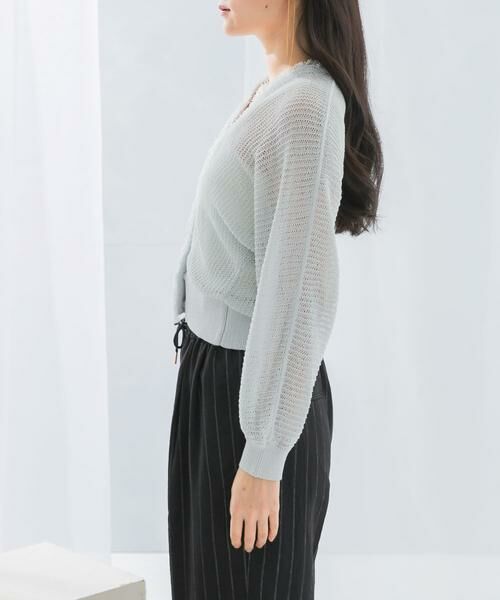 URBAN RESEARCH ROSSO / アーバンリサーチ ロッソ カーディガン・ボレロ | 柄編みフリンジカーディガン | 詳細5