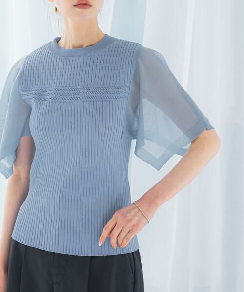 URBAN RESEARCH ROSSO / アーバンリサーチ ロッソ ニット・セーター | ハンカチスリーブリブニット | 詳細11