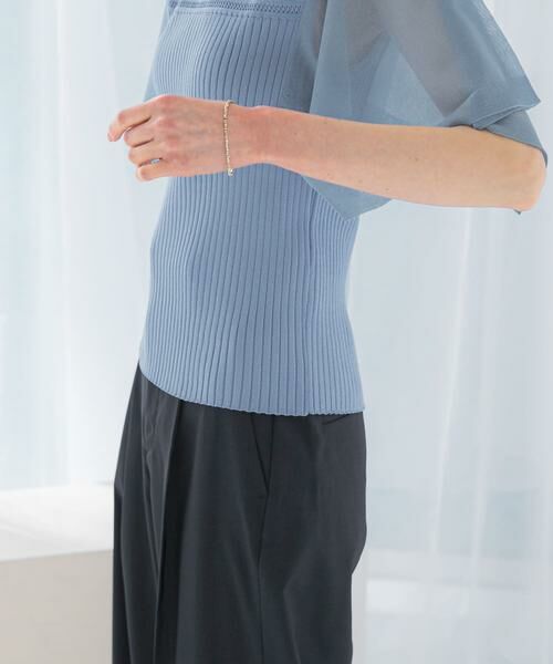 URBAN RESEARCH ROSSO / アーバンリサーチ ロッソ ニット・セーター | ハンカチスリーブリブニット | 詳細12