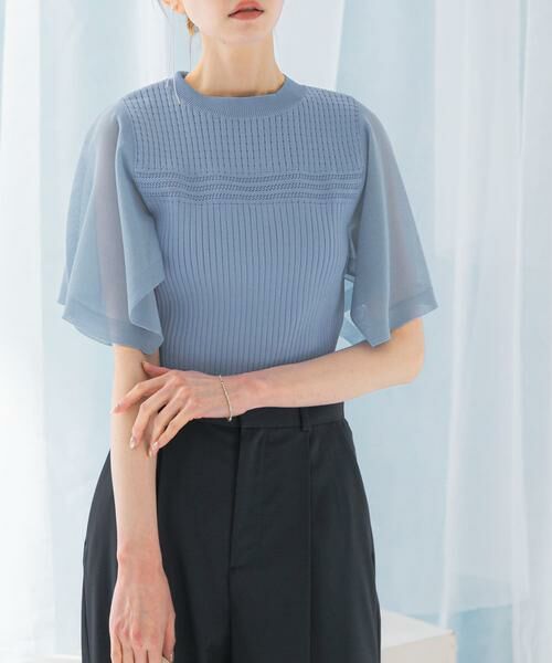 URBAN RESEARCH ROSSO / アーバンリサーチ ロッソ ニット・セーター | ハンカチスリーブリブニット | 詳細5