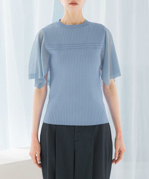 URBAN RESEARCH ROSSO / アーバンリサーチ ロッソ ニット・セーター | ハンカチスリーブリブニット | 詳細8
