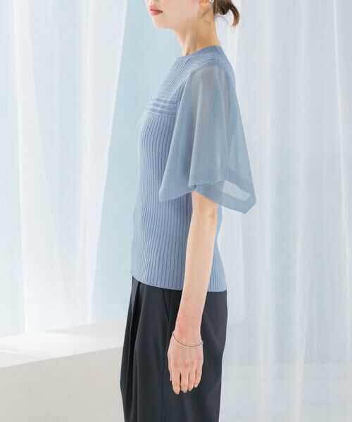URBAN RESEARCH ROSSO / アーバンリサーチ ロッソ ニット・セーター | ハンカチスリーブリブニット | 詳細9