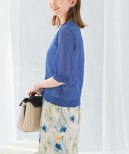 URBAN RESEARCH ROSSO / アーバンリサーチ ロッソ カーディガン・ボレロ | デザインボタンシアーカーディガン | 詳細2