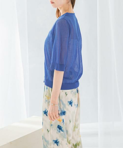 URBAN RESEARCH ROSSO / アーバンリサーチ ロッソ カーディガン・ボレロ | デザインボタンシアーカーディガン | 詳細6